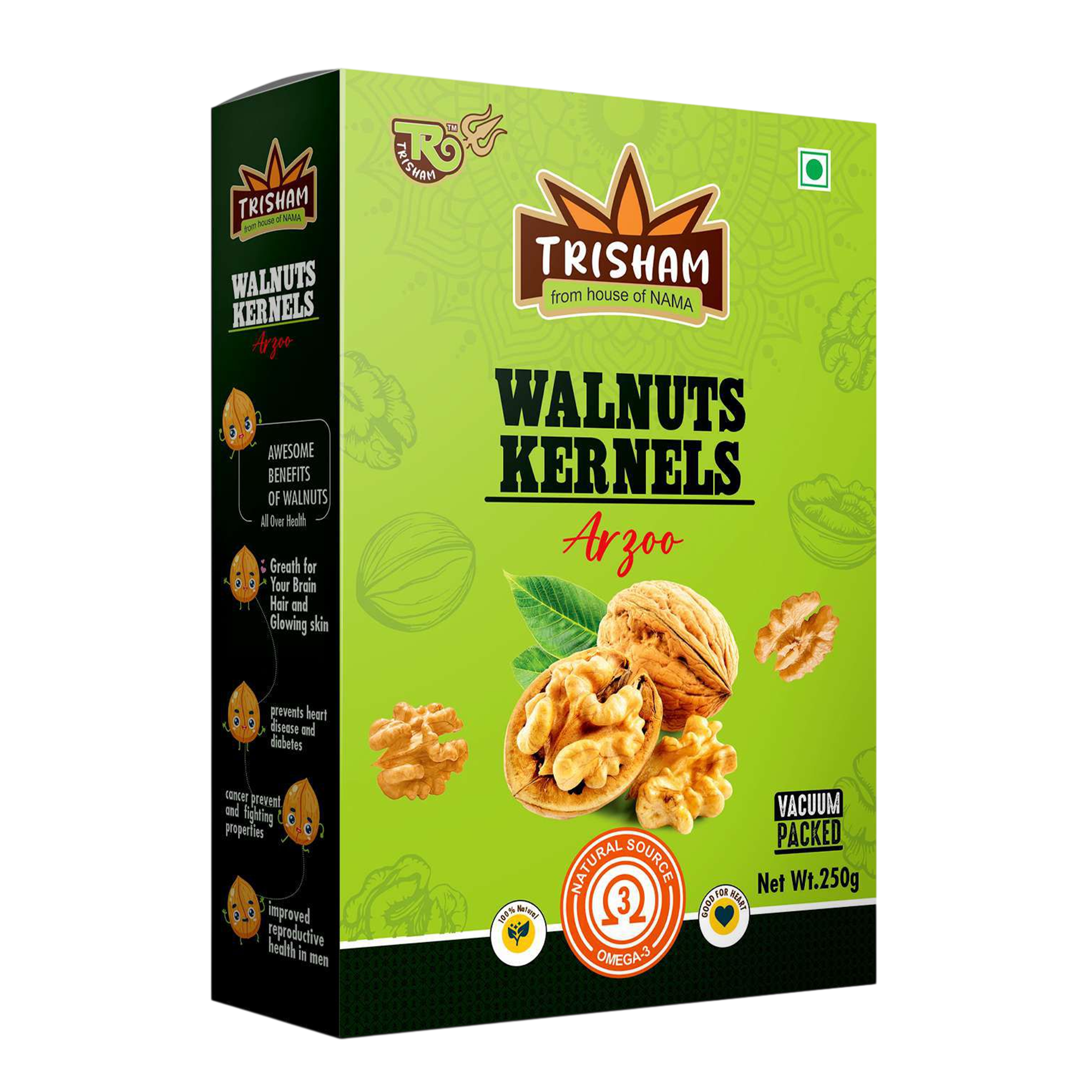 15 AKHROT GIRI- ARZOO (CHILEAN WALNUT KERNELS) - 250gm - Image 1