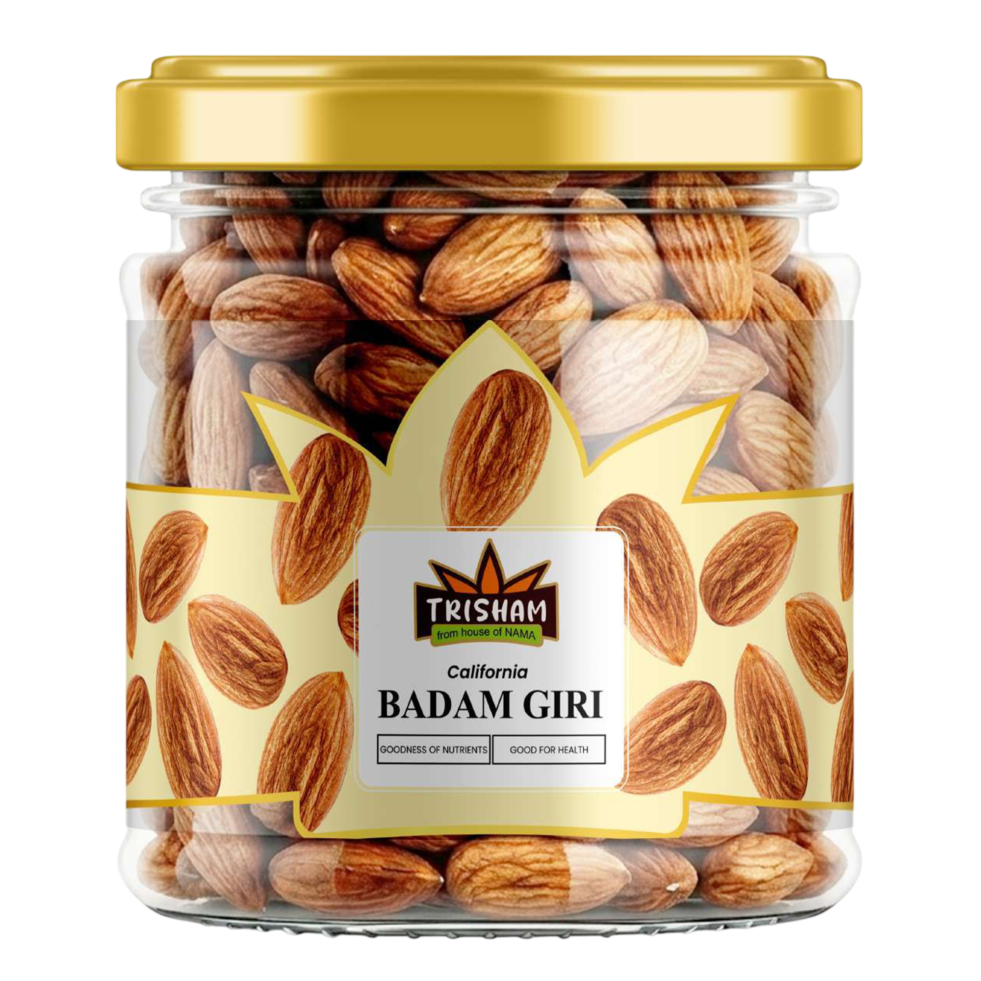 63 BADAM GIRI ROASTED & SALTED JAR - 250gm - Image 1
